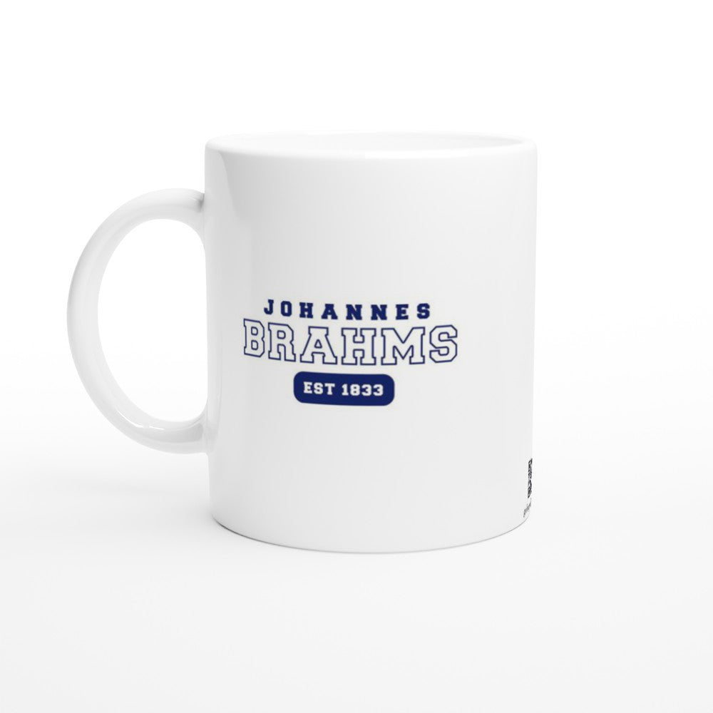 Johannes Brahms - US College Style 11oz Mug - White