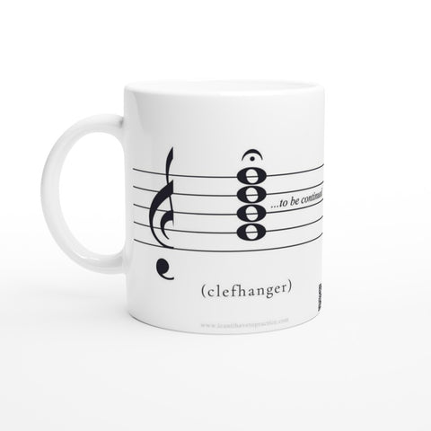Clefhanger - White 11oz Ceramic Mug