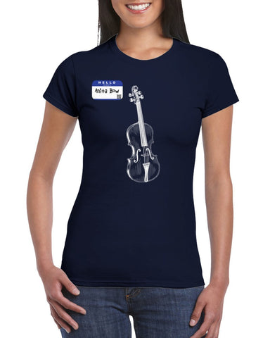 Anita Bow (Violin) - Womens Crewneck T-shirt