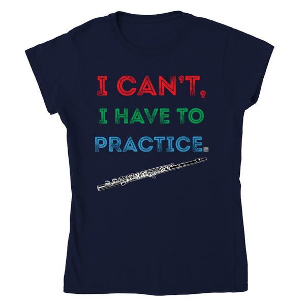 icantihavetopractice - flute - Womens Crewneck T-shirt