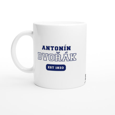 Antonín Dvořák - US College Style 11oz Mug - White