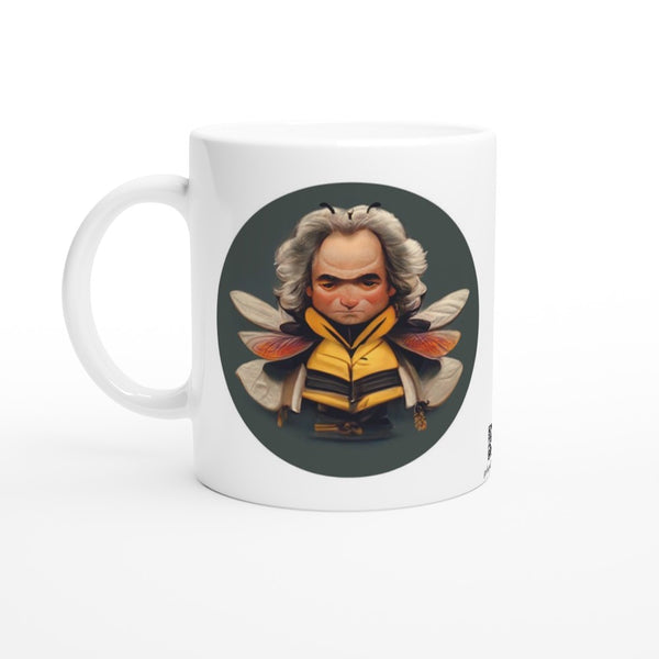 Bee-Thoven - White 11oz Ceramic Mug