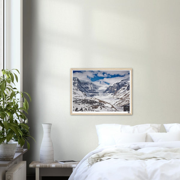 Columbia Ice Fields and Rocky Mountains - Northwest Passage 2021 Series -  24"x18" Premium Matte Paper Wooden Framed Poster