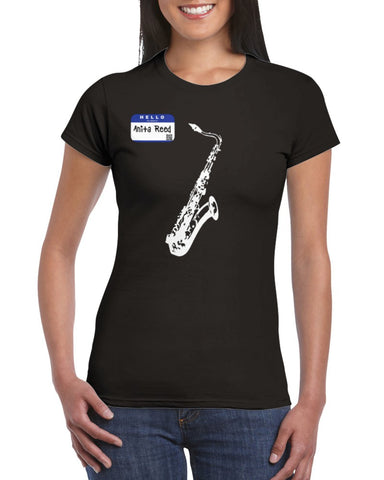 Anita Reed (Tenor Saxophone) -  Womens Crewneck T-shirt