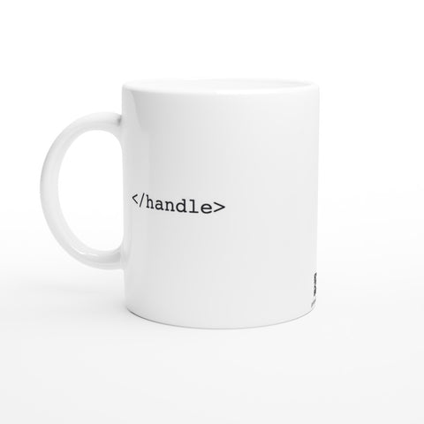 Handle HTML/XML Tag - White 11oz Ceramic Mug