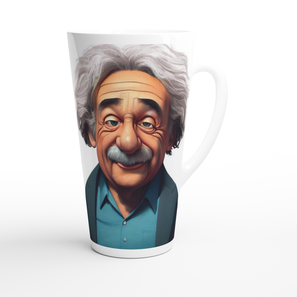 Einstein and the internet - 17oz Ceramic Mug