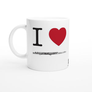I Love Flute - 11oz Ceramic Mug