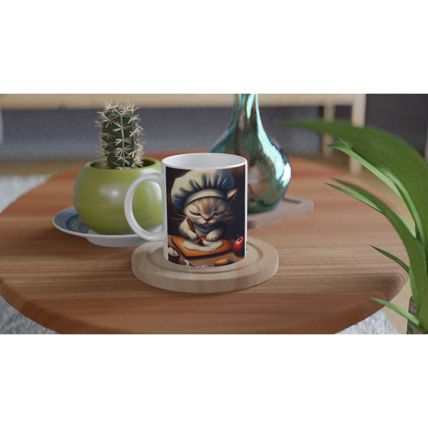 Kitten Chef 1 - White 11oz Ceramic Mug