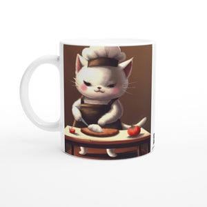 Kitten Chef 3 - White 11oz Ceramic Mug