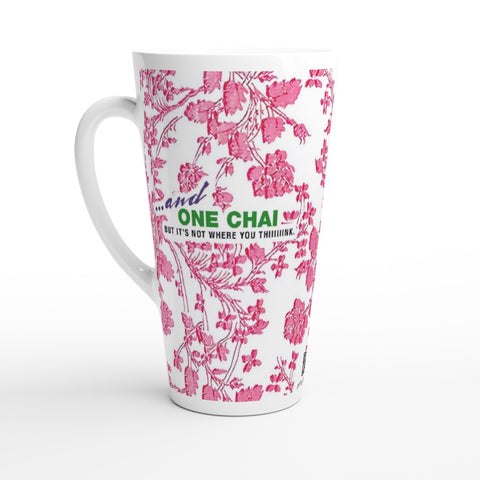 ...and one chai. But it's not where you think. - White Latte 17oz Ceramic Mug