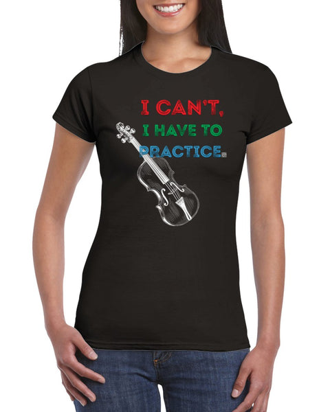 icantihavetopractice  - violin - Womens Crewneck T-shirt