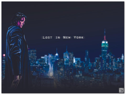 Lost in New York Back Traycard- Premium Matte Paper Poster