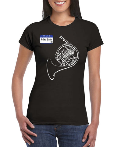 Anita Balm (French Horn) - Womens Crewneck T-shirt
