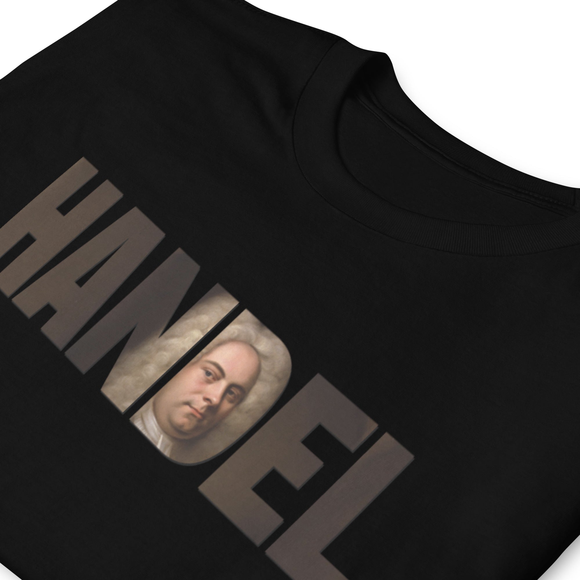 Handel - Large Text Cutout Portrait - Short-Sleeve T-Shirt
