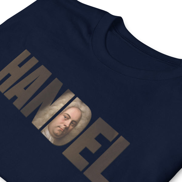 Handel - Large Text Cutout Portrait - Short-Sleeve T-Shirt