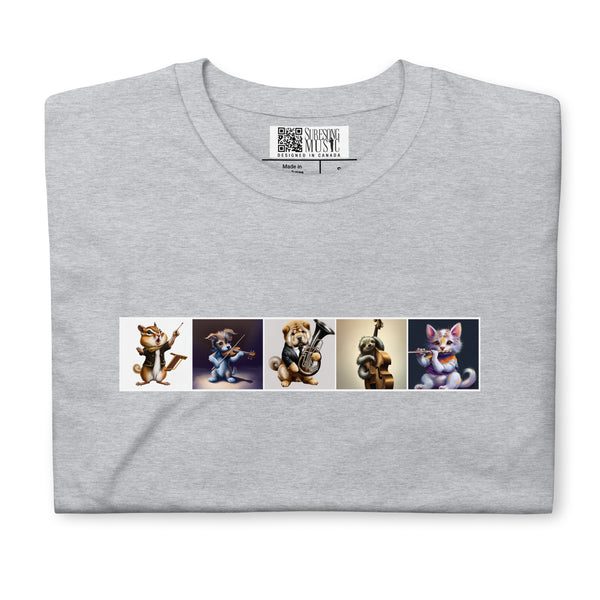 Baby Animals Playing Instruments - ICH2P Short Sleeve T-Shirt