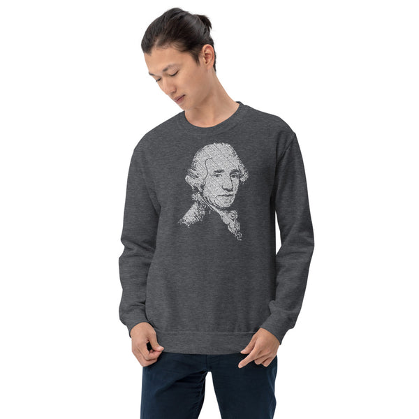 Franz Joseph Haydn - Tiny Text Portrait - Sweatshirt