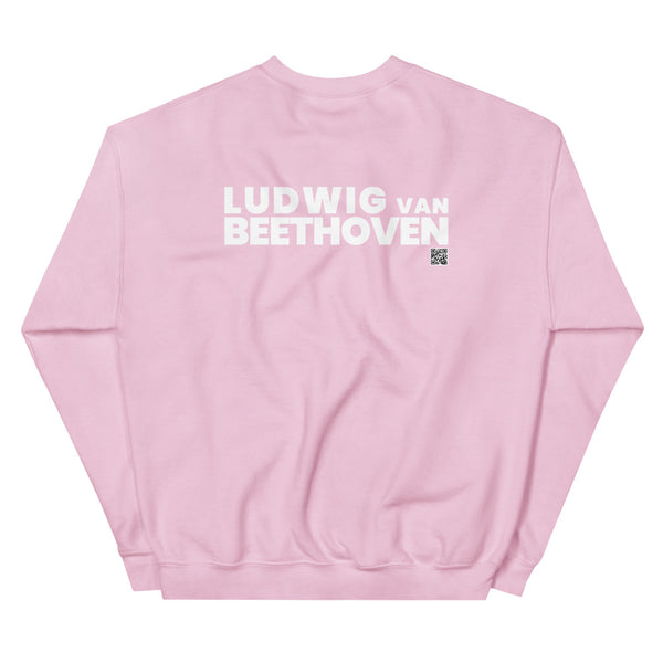 Ludwig van Beethoven - Tiny Text Portrait - Unisex Sweatshirt