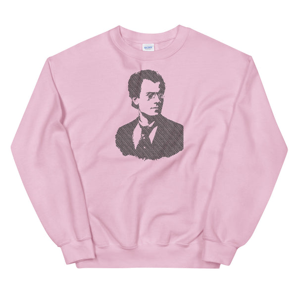 Gustav Mahler - Tiny Text Portrait - Sweatshirt