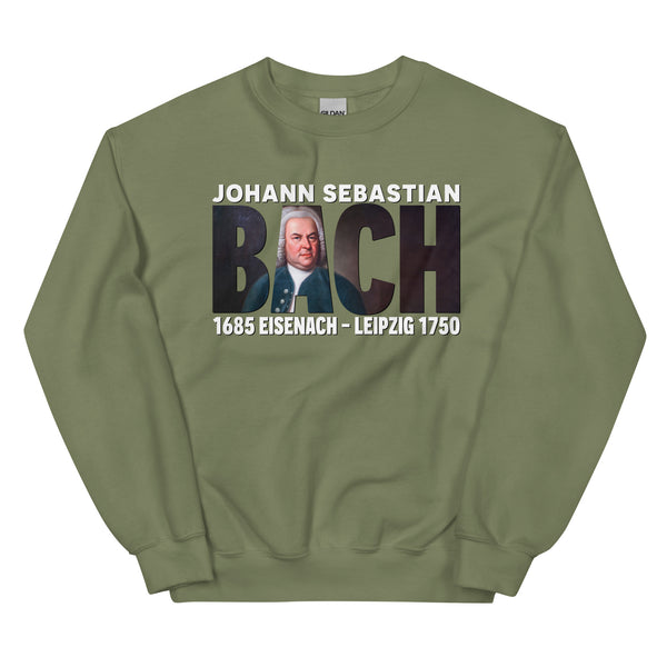 Bach - Large Text Cutout Portrait - Sweatshirt