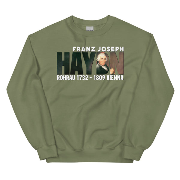 Haydn - Large Text Cutout Portrait - Sweatshirt