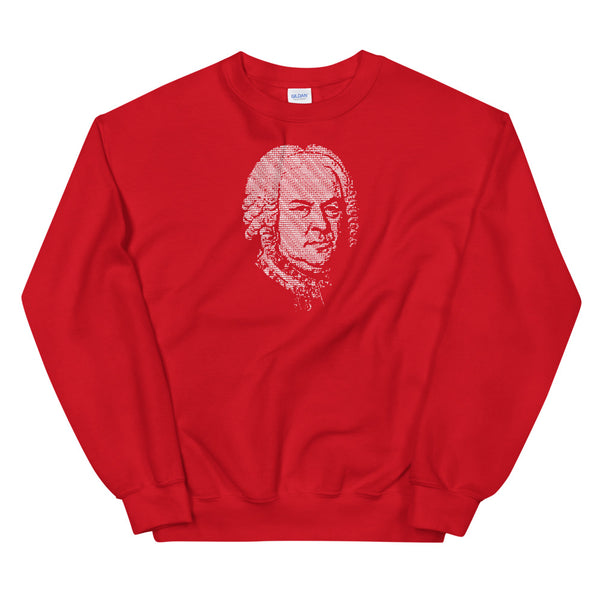 Johann Sebastian Bach - Tiny Text Portrait - Unisex Sweatshirt