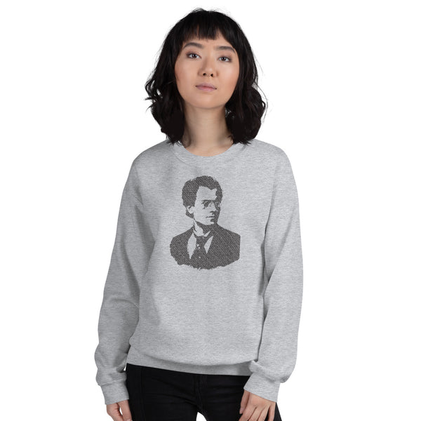 Gustav Mahler - Tiny Text Portrait - Sweatshirt