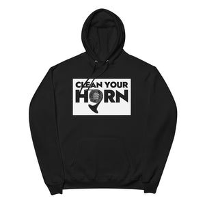 Clean your horn - French Horn - Fleece Hoodie