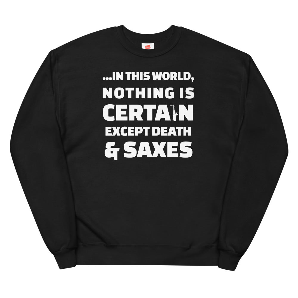 Death and Saxes (Tenor) - Fleece Sweatshirt