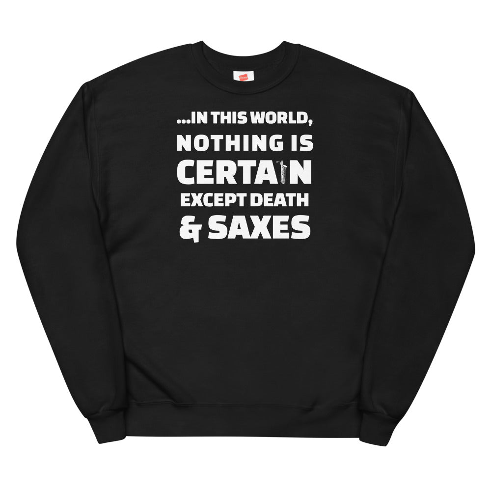 Death and Saxes (Baritone) - Fleece Sweatshirt