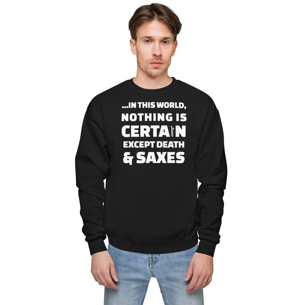 Death and Saxes (Baritone) - Fleece Sweatshirt