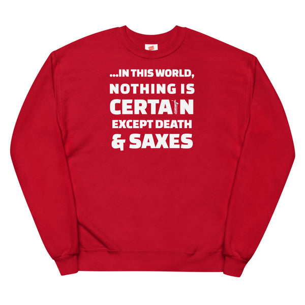 Death and Saxes (Baritone) - Fleece Sweatshirt