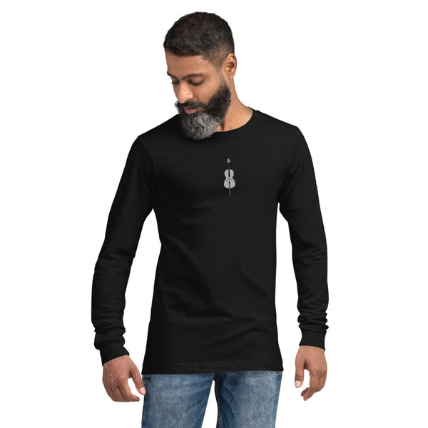 Cello - Embroidered Unisex Long Sleeve Tee