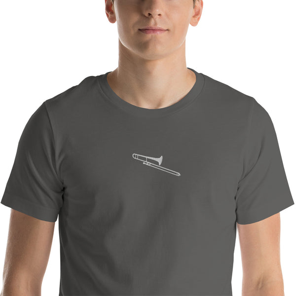 Trombone Embroidered Short-Sleeve Unisex T-Shirt
