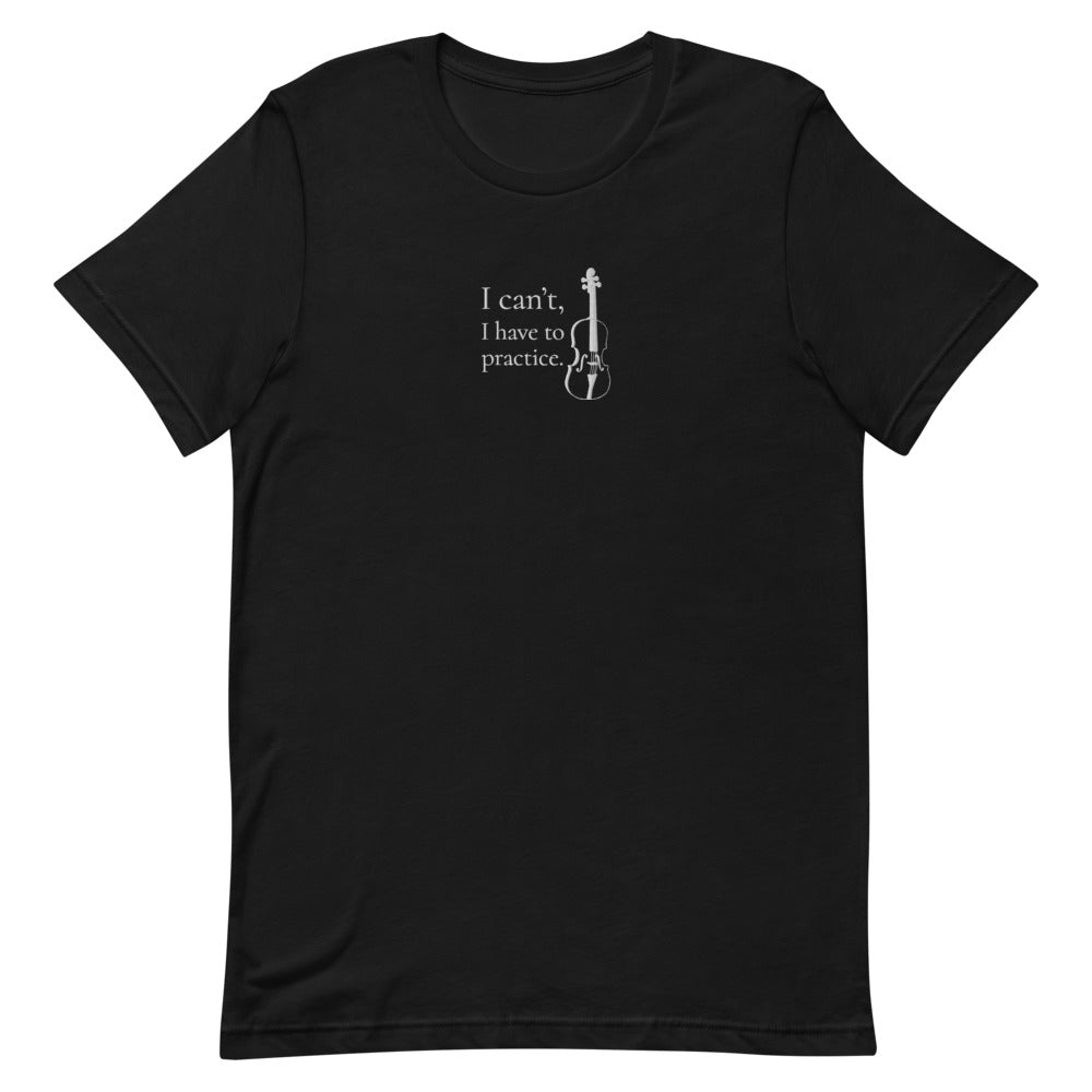 ICIH2P - Violin - Embroidered Unisex Short-Sleeve T-Shirt