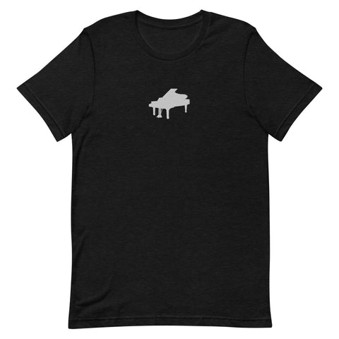 Piano Silhouette Embroidered Short-Sleeve Unisex T-Shirt
