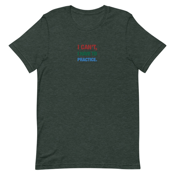 icantihavetopractice - Embroidered Short-Sleeve Unisex T-Shirt