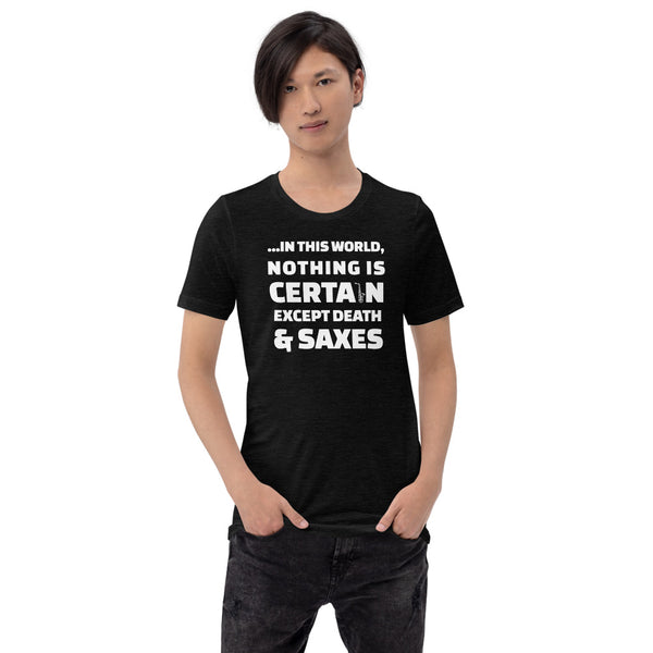 Death and Saxes (Alto) - Short-Sleeve Unisex T-Shirt