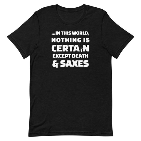 Death and Saxes (Tenor) - Short-Sleeve Unisex T-Shirt
