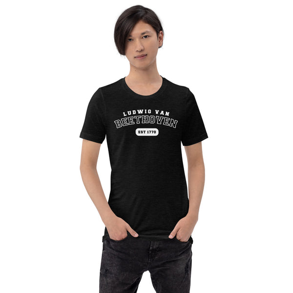 Ludwig van Beethoven - US College Style Unisex Short Sleeve T-shirt