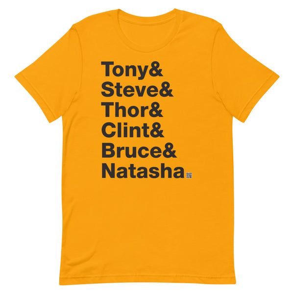 Tony & Steve & Thor & Clint & Bruce & Natasha - Short-Sleeve T-Shirt