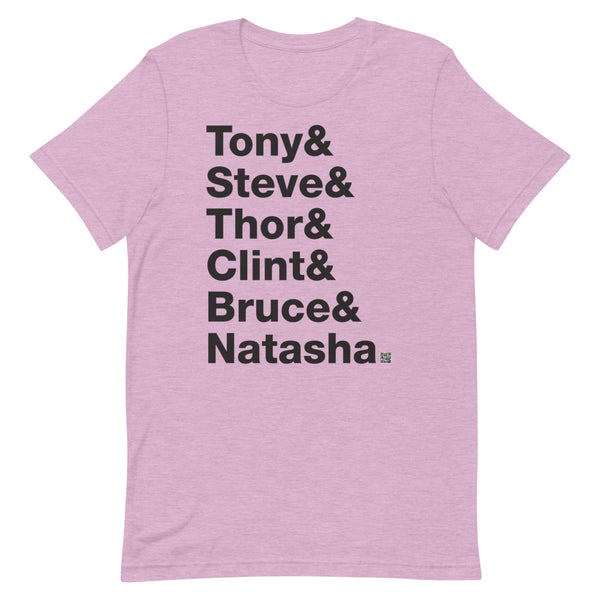 Tony & Steve & Thor & Clint & Bruce & Natasha - Short-Sleeve T-Shirt