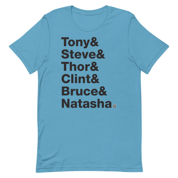 Tony & Steve & Thor & Clint & Bruce & Natasha - Short-Sleeve T-Shirt