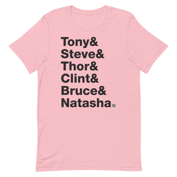 Tony & Steve & Thor & Clint & Bruce & Natasha - Short-Sleeve T-Shirt