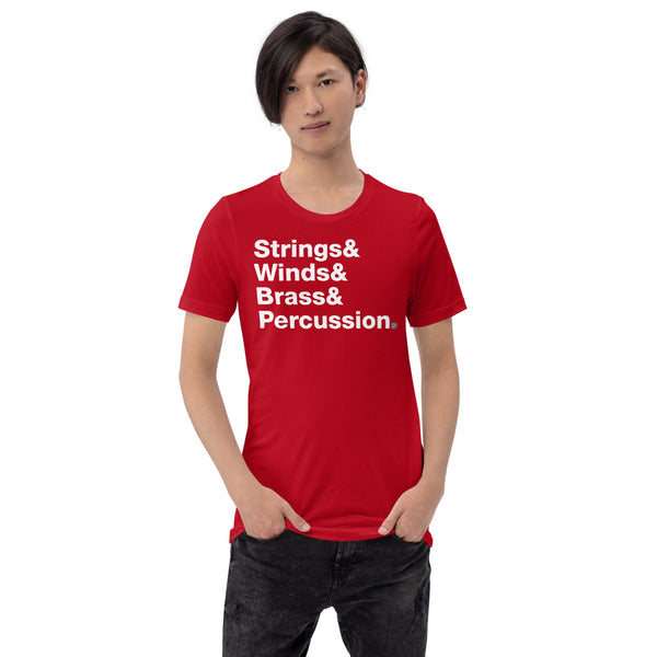 Strings & Winds & Brass & Percussion - Short-Sleeve T-Shirt
