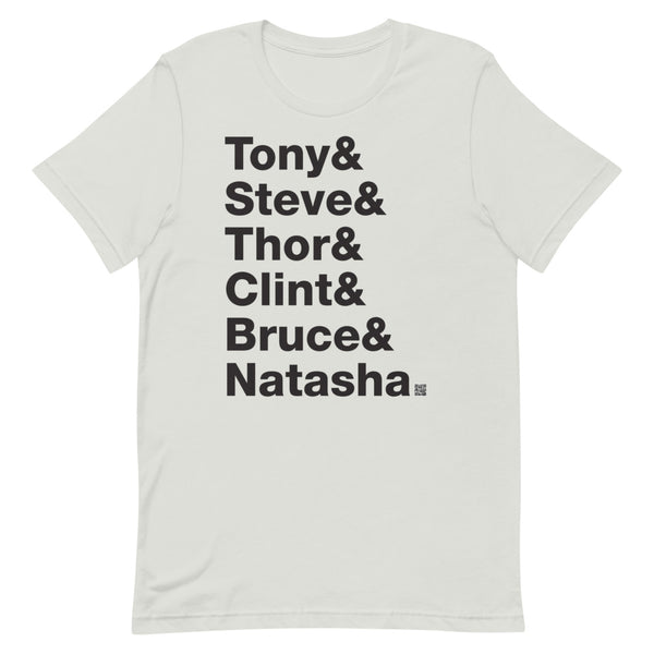 Tony & Steve & Thor & Clint & Bruce & Natasha - Short-Sleeve T-Shirt