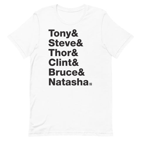 Tony & Steve & Thor & Clint & Bruce & Natasha - Short-Sleeve T-Shirt