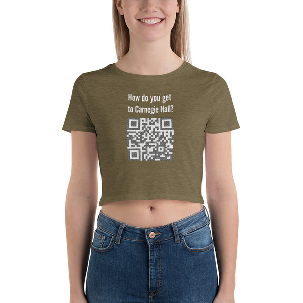 How do you get to Carnegie Hall  - Women’s Crop Tee