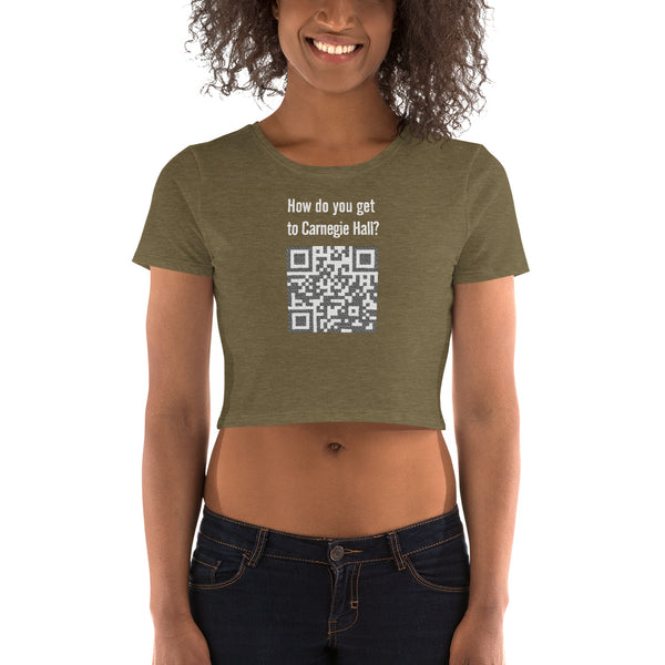 How do you get to Carnegie Hall  - Women’s Crop Tee