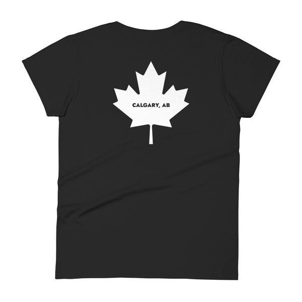 Calgree - Women's Short Sleeve T-shirt (Maple Leaf Back)